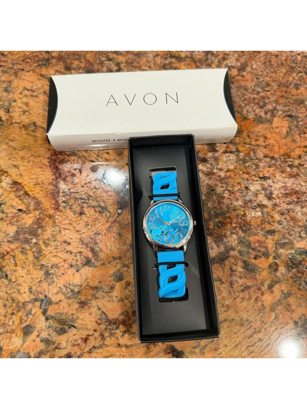 Avon Blue Silicone Watch